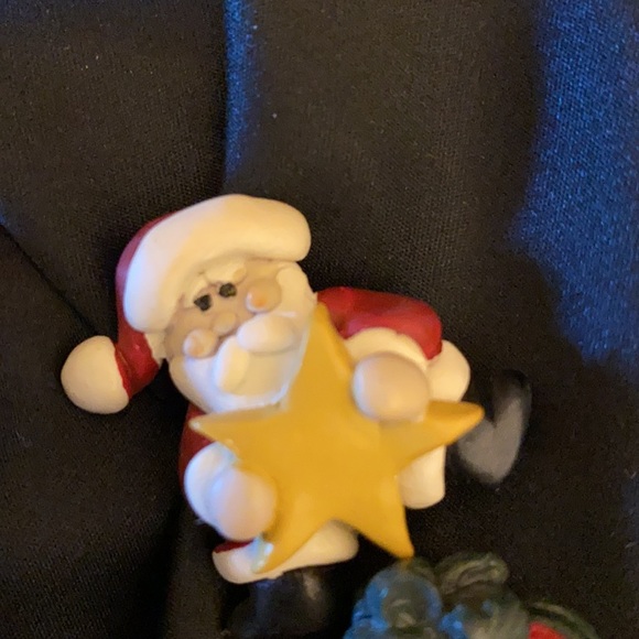 Vintage button covers/toppers & pierced kitty earrings - Picture 2 of 12